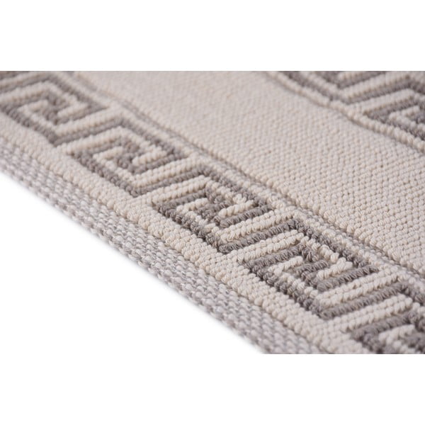 Krémovobiele bavlnené nášľapy na schody v súprave 16 ks 25x65 cm Versace Bej – Vitaus-image-4