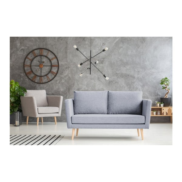 Svetlomodrá dvojmiestna pohovka Mazzini Sofas Cactus-image-4