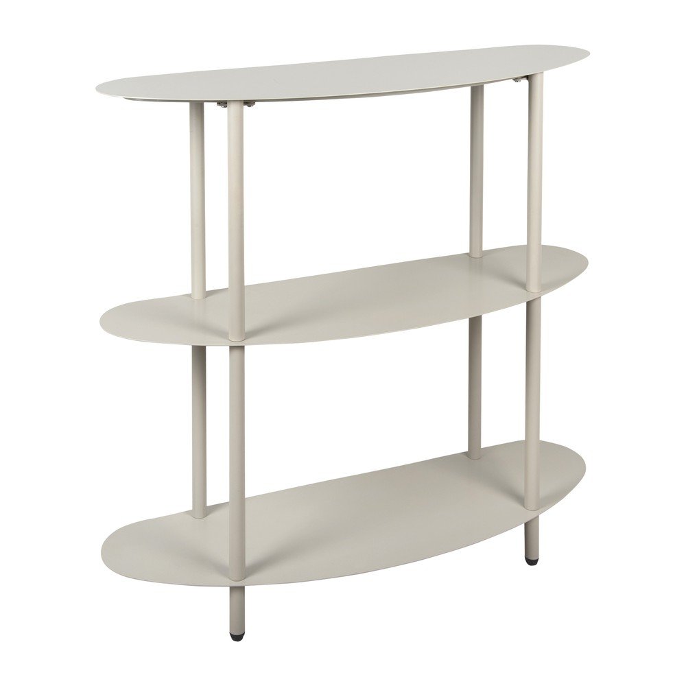 E-shop Sivý kovový regál 90x82x28 cm Riqueza – Leitmotiv