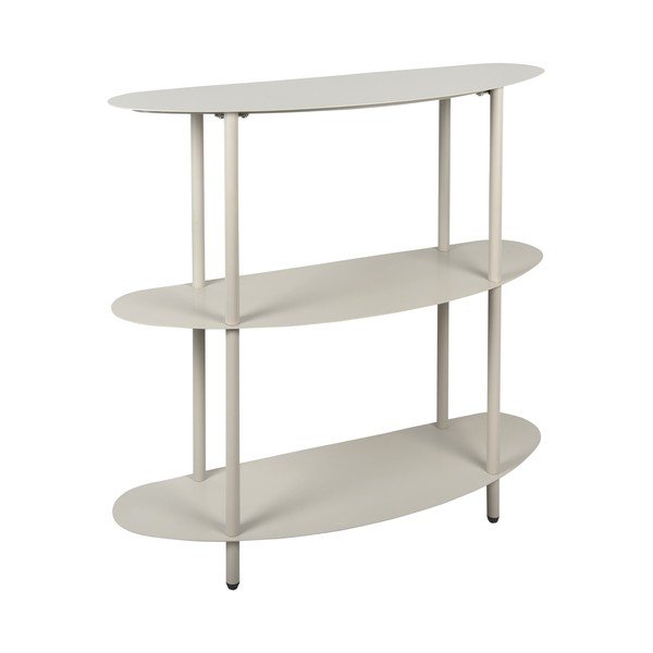 Sivý kovový regál 90x82x28 cm Riqueza – Leitmotiv