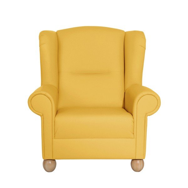 Žlté kreslo ušiak Max Winzer Monarch Yellow-image-3