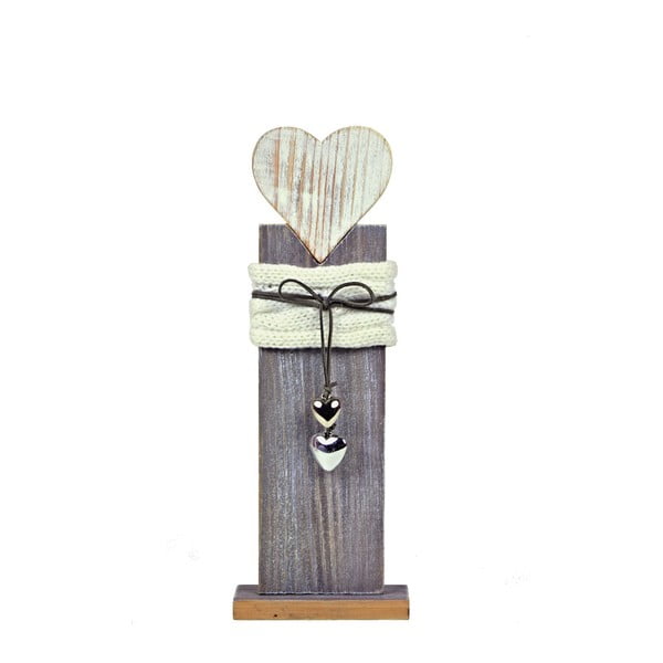 Drevená dekorácia Ego Dekor Heart, výška 36 cm