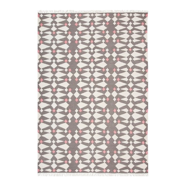 Sivý ručne tkaný vlnený koberec Linie Design Andria, 200 x 300 cm