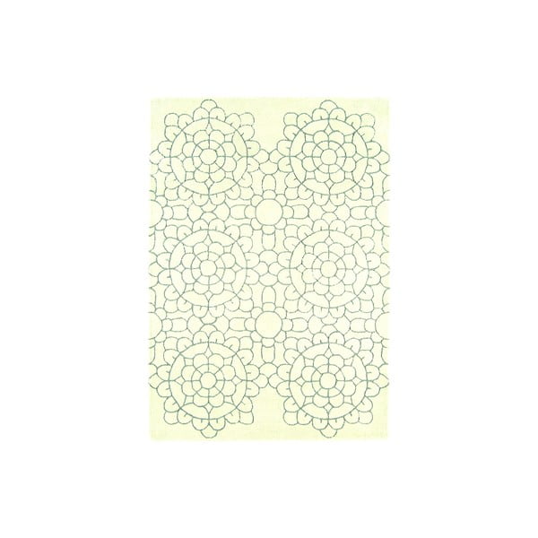 Vlnený koberec Matrix Crochet Cream, 160x230 cm