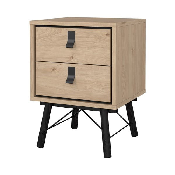 Nočný stolík v dekore duba v prírodnej farbe Ry – Tvilum-image-3