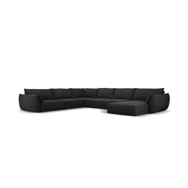 Tmavosivá rohová pohovka (ľavý roh) Vanda - Mazzini Sofas-image-2