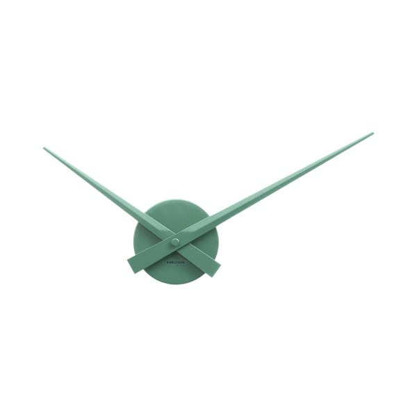 Zelené nástenné hodiny Karlsson Time Mini, Ø 44 cm