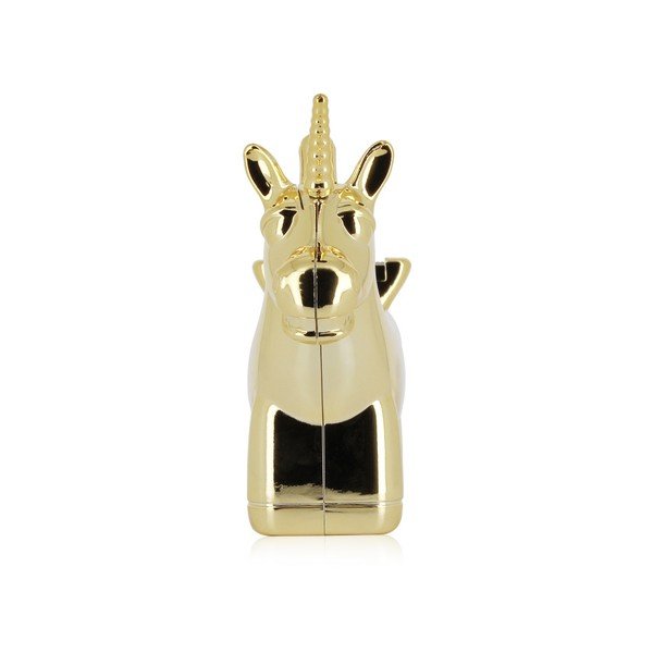 Stojan na lepiacu pásku v tvare jednorožca v zlatej farbe NPW ™ Pups To Go Unicorn-image-1