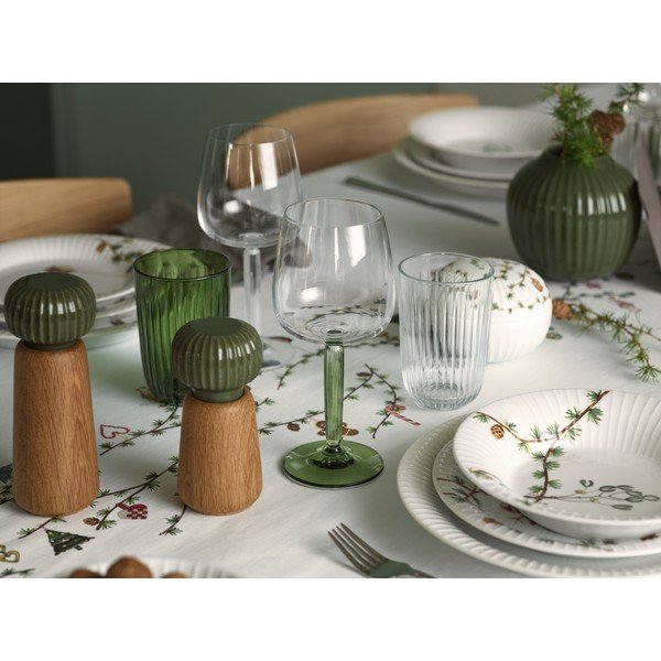 Zelený/v prírodnej farbe drevený mlynček na korenie a soľ Hammershøi – Kähler Design-image-2