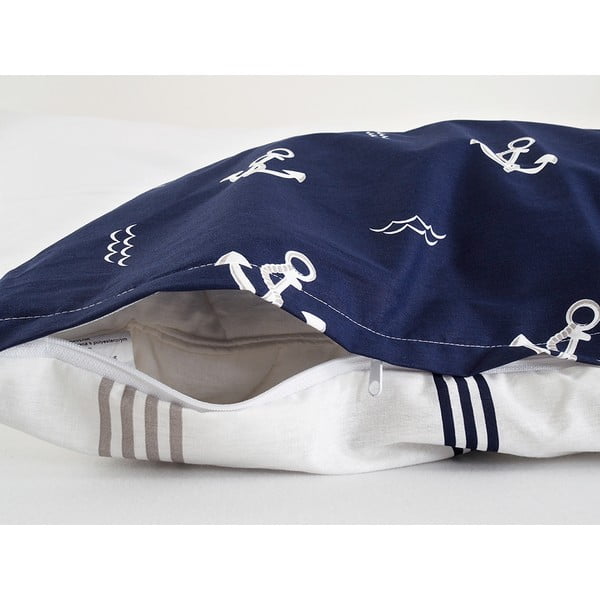 Tmavomodré krepové obliečky na jednolôžko 140x200 cm Exclusive – B.E.S.-image-4