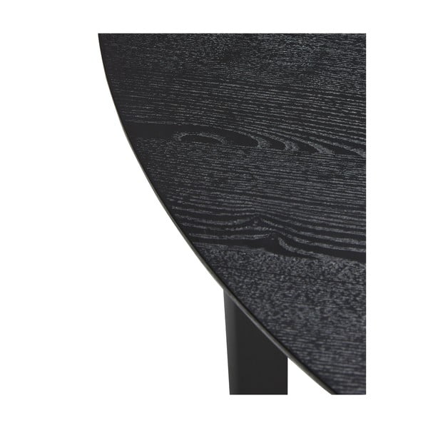 Čierny okrúhly jedálenský stôl ø 120 cm Fjord – Hübsch-image-3