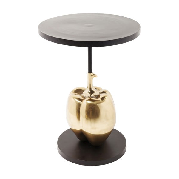 Čierny dizajnový odkladací stolík Kare Design Pumpkin, ø 55 cm