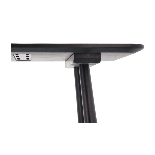 Čierny konzolový stolík z dubového dreva 100x44.5 cm Bast - Villa Collection-image-4