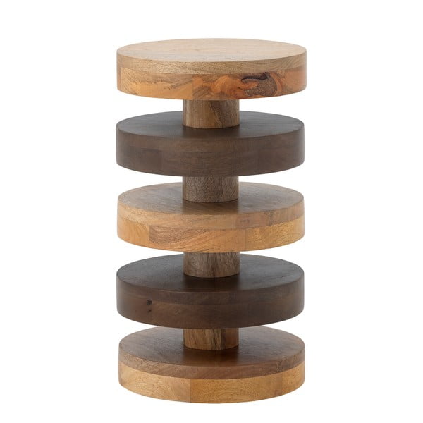 Okrúhly odkladací stolík z mangového dreva ø 25 cm Franka – Bloomingville