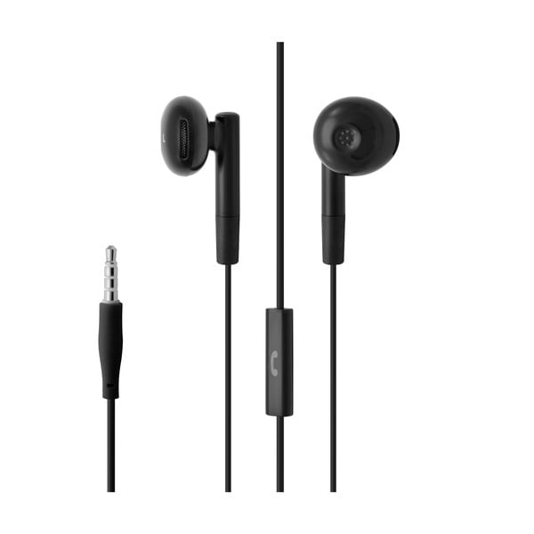 Čierne slúchadlá s mikrofónom FIXED EGG2 a organizérom, čierne-image-3