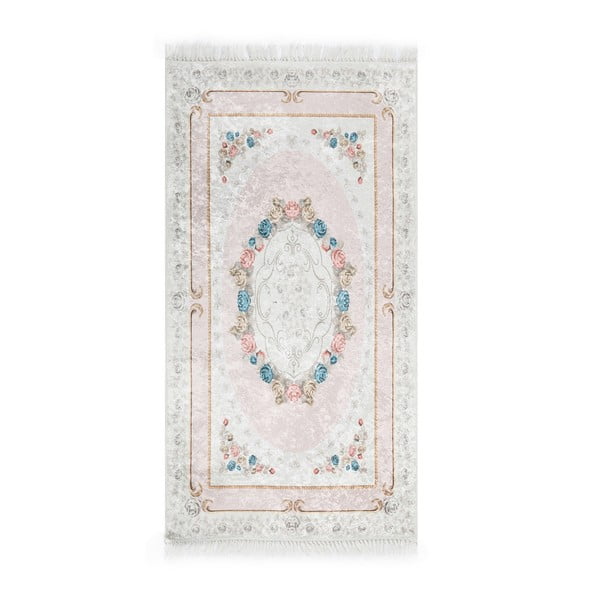 Zamatový koberec Luks Digital Powder Mula, 80 × 300 cm