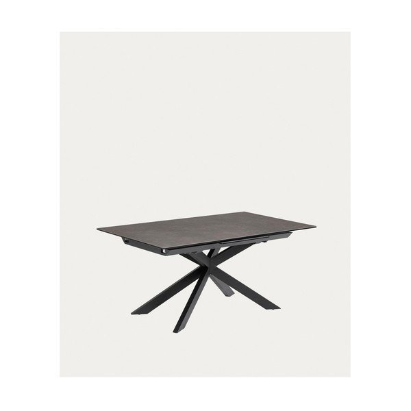 Rozkladací jedálenský stôl s prídavnou doskou s keramickou doskou 90x160 cm Atminda – Kave Home-image-2