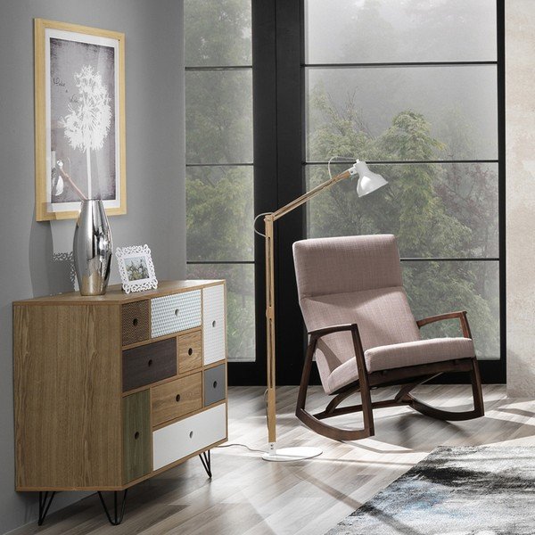 Stojacia lampa s bielym tienidlom Tomasucci Dory-image-3