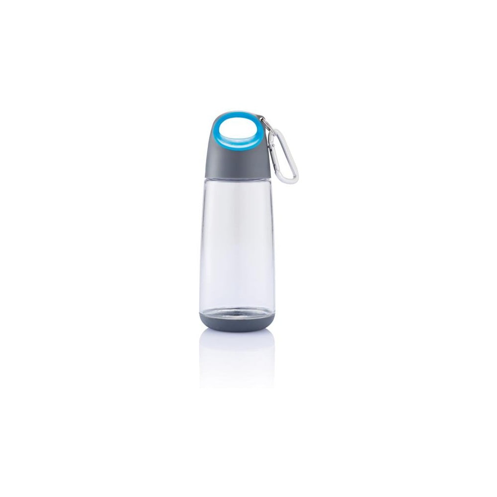 Modrá fľaša s karabínkou XD Design Mini Bopp