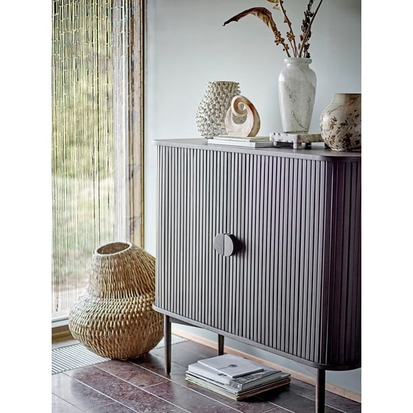 Krémová ručne vyrobená váza z kameniny Spikey – Bloomingville-image-3