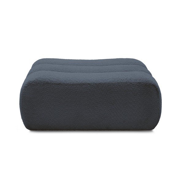 Tmavomodrá podnožka z textílie buklé Azra – Bobochic Paris