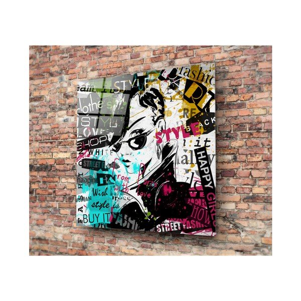 Sklenený obraz 3D Art Punker, 50 × 50 cm-image-1
