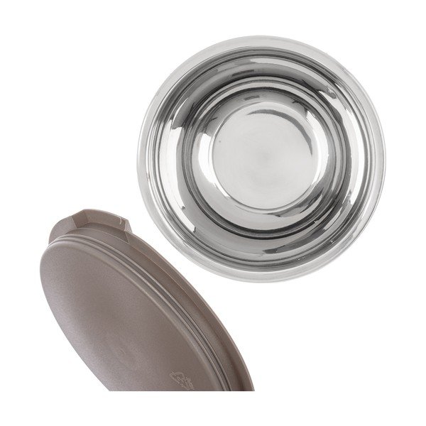 Misa z nehrdzavejúcej ocele v striebornej farbe ø 16 cm Beige – Orion-image-2
