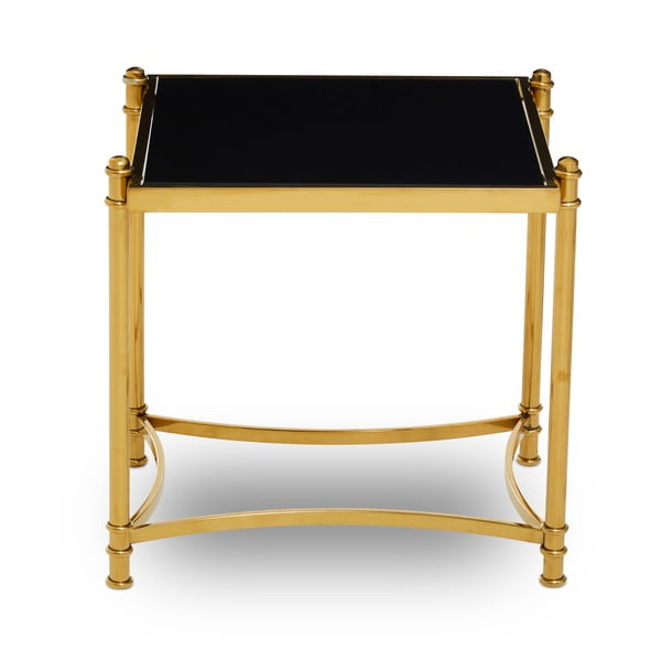 Odkladací stolík so sklenenou doskou 50x56 cm Ackley – Premier Housewares-image-2