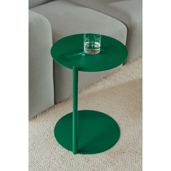 Oceľový okrúhly odkladací stolík 41x40 cm Ande – noo.ma-image-1