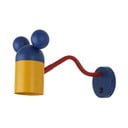 Modré detské nástenné svietidlo s kovovým tienidlom Mouse – GTV