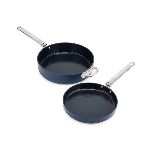 Panvice v súprave 2 ks s keramickým povrchom Space – Joseph Joseph