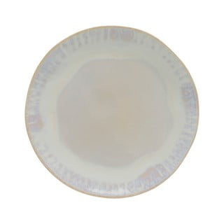 Biely kameninový tanier Costa Nova Brisa, ⌀ 20 cm