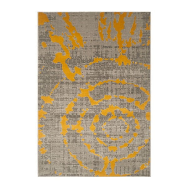Žltý koberec Webtapetti Abstract,  124 x 183 cm