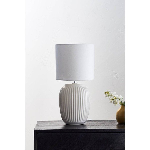 Biela keramická stolová lampa (výška  41 cm) Karlsson – Jotex-image-2