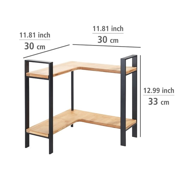 Kuchynská rohová polica Wenko Lou, 30 x 33 cm-image-4