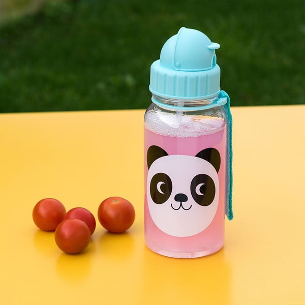 Svetlomodrá tritanová detská fľaša 500 ml Miko the Panda – Rex London-image-1