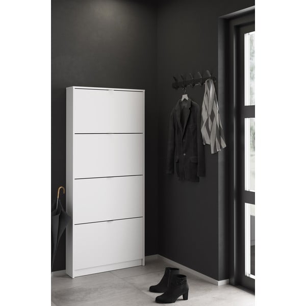 Biela výklopná skrinka na topánky Shoes – Tvilum-image-1