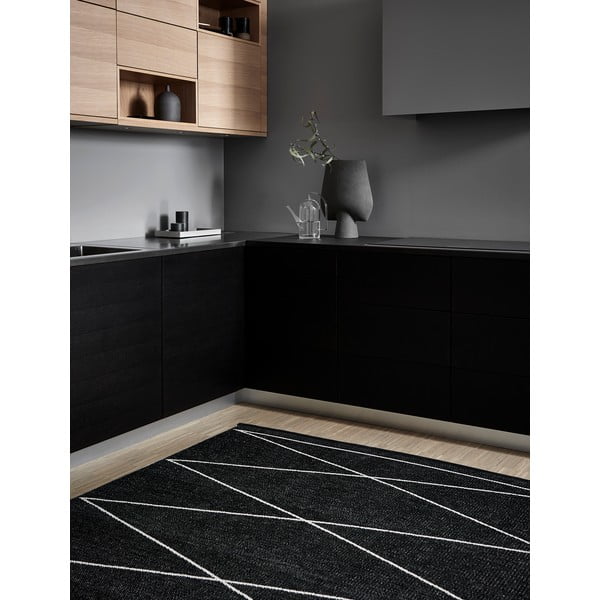 Čierny vnútorný a vonkajší koberec 70x100 cm Max Black – Pappelina-image-3