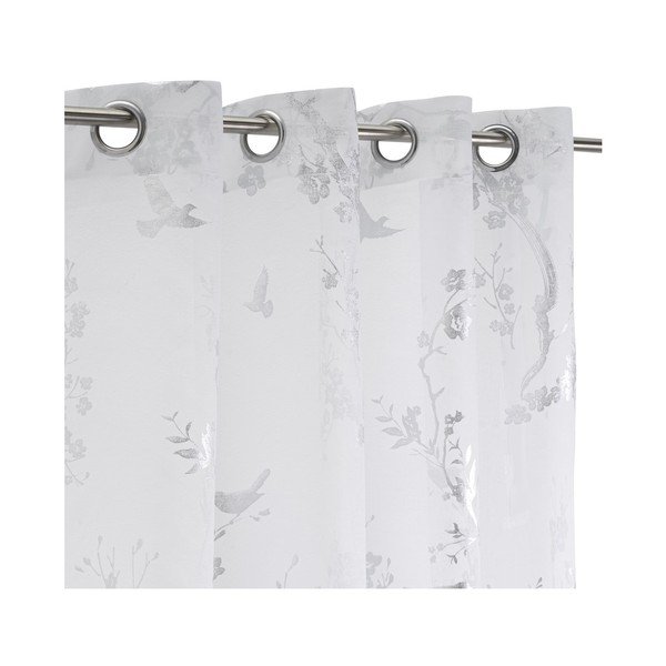 Biela/v striebornej farbe záclona 140x260 cm Paradis – Casa Selección-image-2