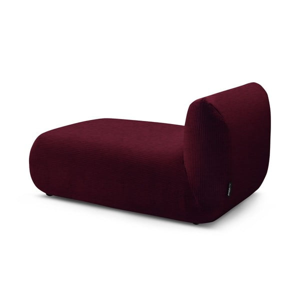 Vínovočervený menčestrový modul pohovky Lecomte - Bobochic Paris-image-1