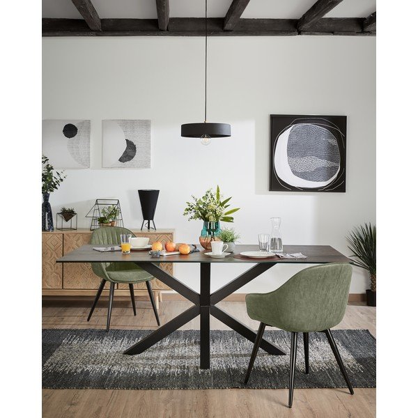 Zelená jedálenská stolička Kave Home Herbert-image-1