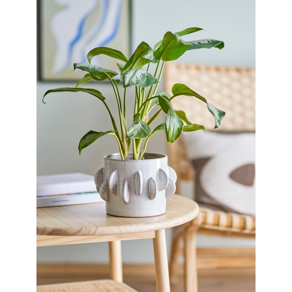 Kameninový obal na kvetináč ø 18 cm Roza - Bloomingville-image-1