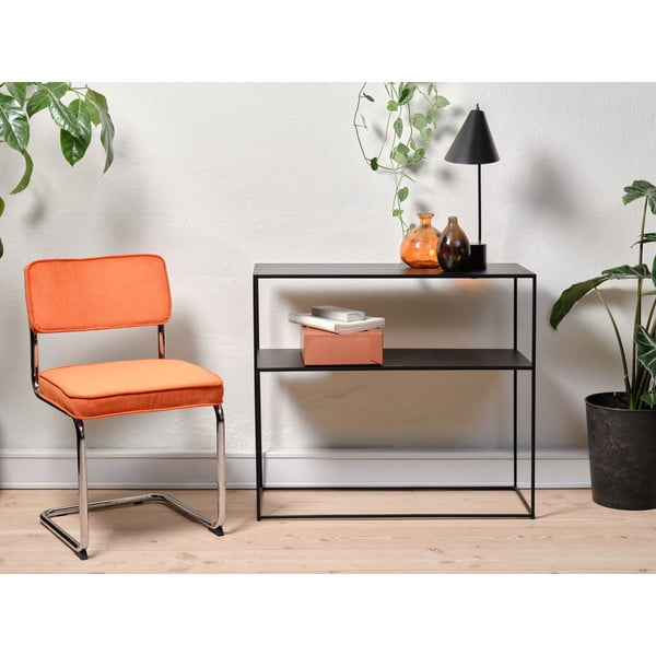 Oranžová menčestrová jedálenská stolička Rupert – Unique Furniture-image-2
