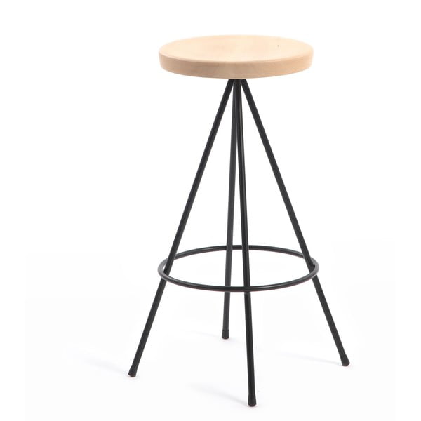Barová stolička Mobles 114 Nuta Beech, výška 60 cm