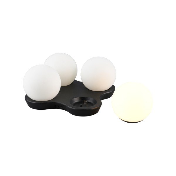 Čierno-biela LED stolová lampa (výška 9 cm) Lorna – Reality-image-1