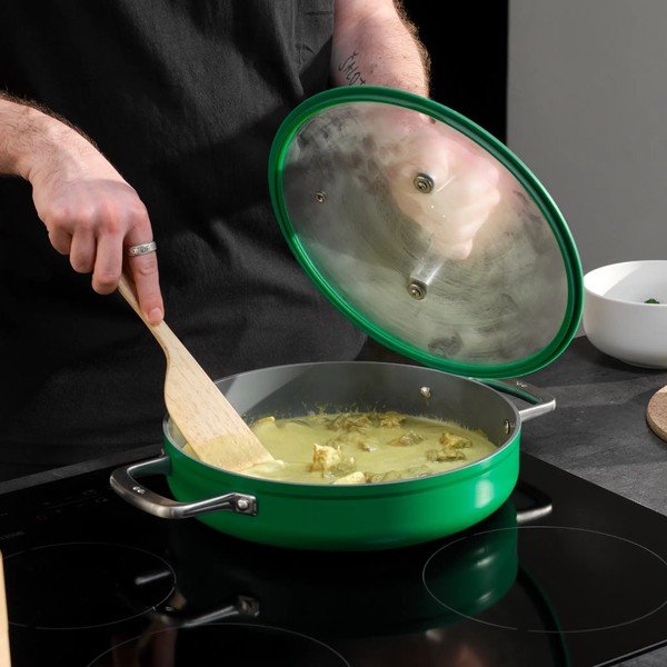 Panvica s pokrievkou/s keramickým povrchom ø 28 cm tegame Meda 3.0 – FABINI-image-1