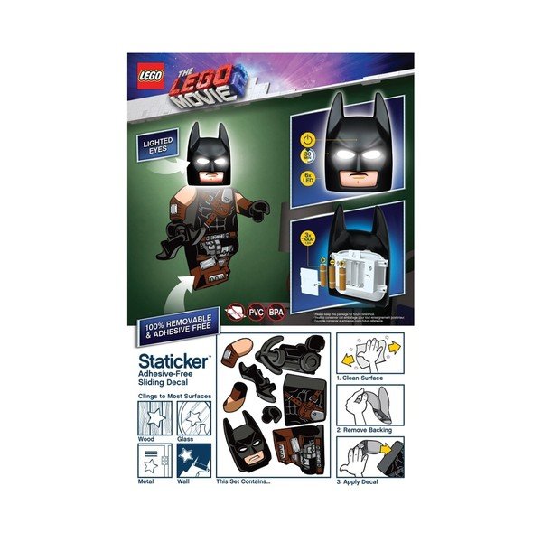 Nástenné svietidlo so samolepkou LEGO® príbeh 2 Batman-image-3