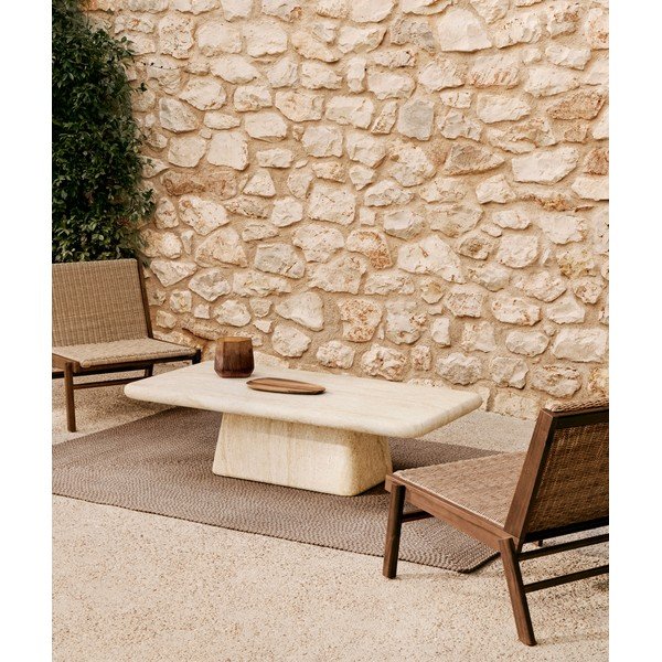 Betónový Záhradný konferenčný stolík 70x140 cm Drasi – Kave Home-image-1