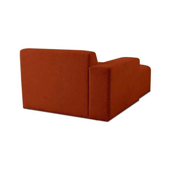 Modul pohovky z textílie buklé v tehlovej farbe (ľavý roh) Roxy – Scandic-image-3