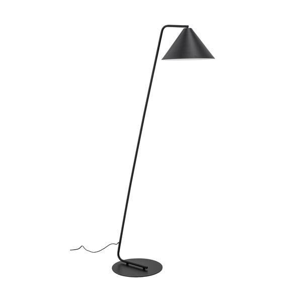 Čierna stojacia lampa s kovovým tienidlom (výška 165 cm) Latisha – Bloomingville